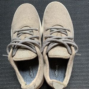 Men’s Allbirds Wool Runners, Tan/White, Size 9